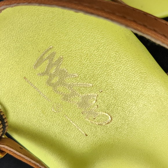 MOSSIMO SUPPY COMPANY LIME GREEN BRAIDED FLATS - Picture 3 of 6